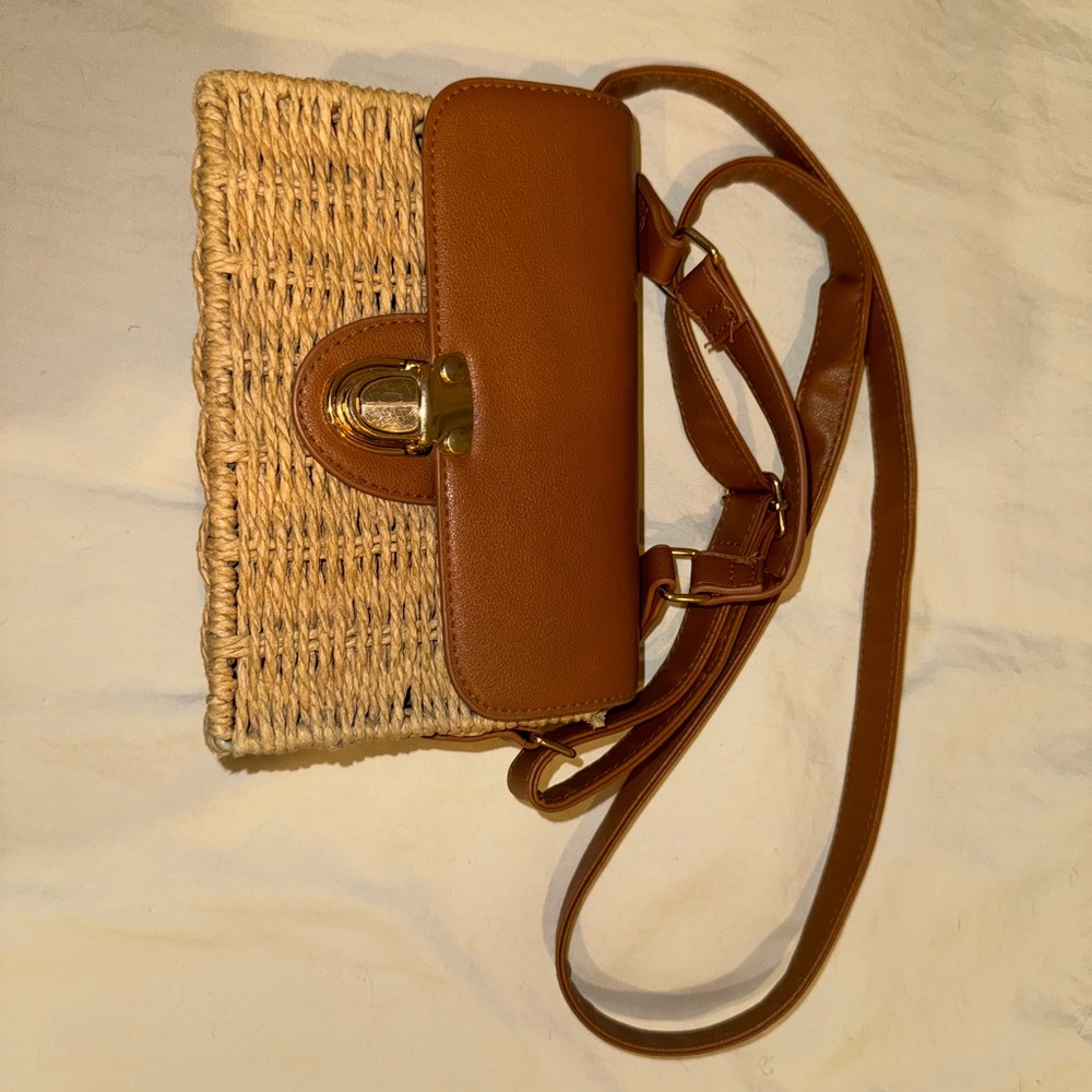 Brown Wicker Bag